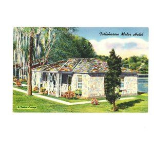 Vintage Postcard Tallahassee Florida Motor Hotel Travel States Unposted‎ USA